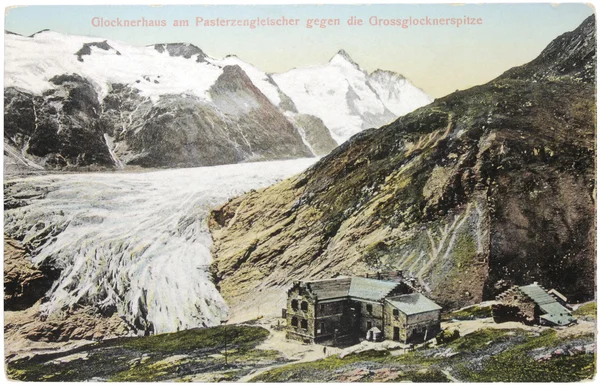 Pasterzen glacier vykort — Stockfoto