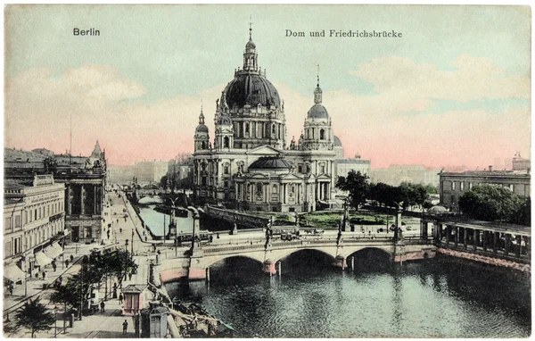 Pocztówka Katedra w Berlinie — Zdjęcie stockowe