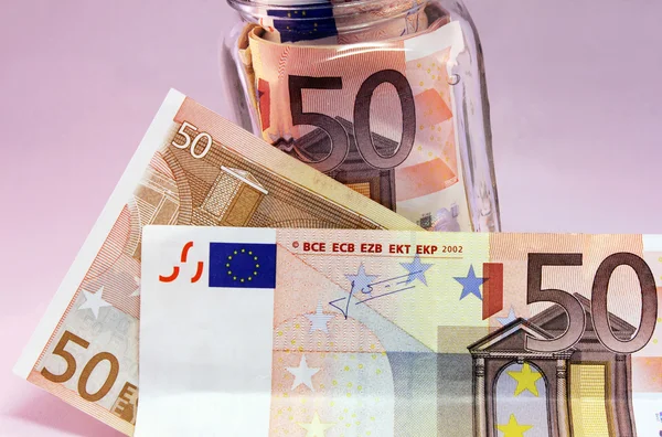 A few of Euro bank notes. — Stock Photo, Image