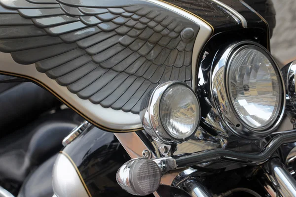 オートバイのヘッドライト — ストック写真