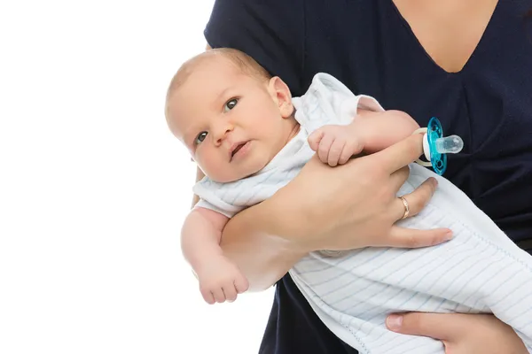 Newrborn in mother's arms — Stock Photo, Image