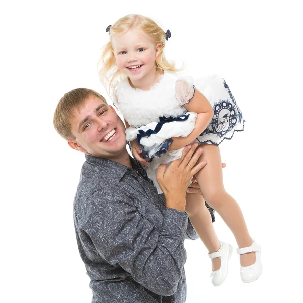 Porträt von Vater und Tochter — Stockfoto