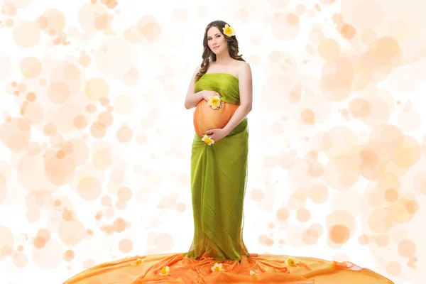 Frumos gravidă fată — Fotografie, imagine de stoc