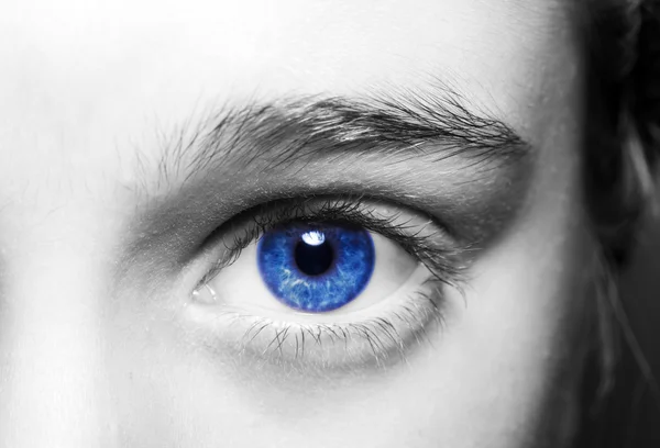 有深刻的了解蓝眼睛的男孩 — 图库照片