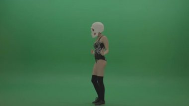 Kafatası Dansçısı GoGo Kız dans ediyor 