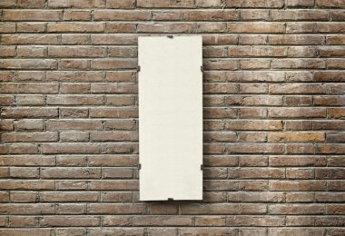 tuğla duvar çerçevesi ile