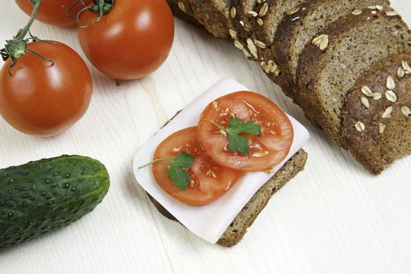 Sandwich de verduras de Turquía — Foto de Stock