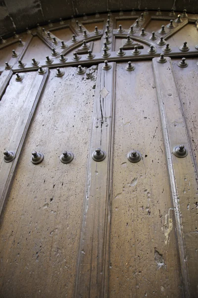 Porte médiévale en bois — Photo