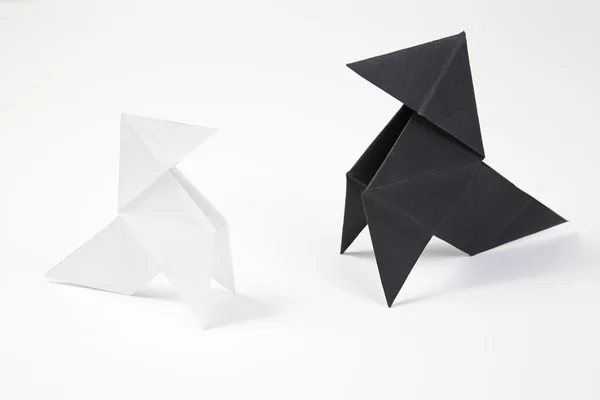 Dwa origami łuk — Zdjęcie stockowe