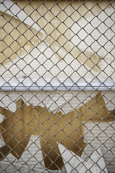 Glasscherben im Fenster — Stockfoto