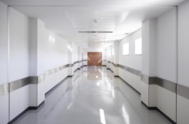Hall of deep hospital