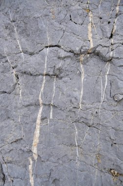 Pürüzlü ve dokulu taş duvar detayı