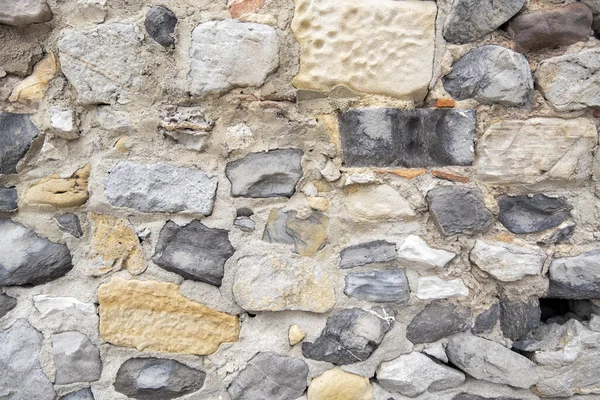 Detalle Pared Piedra Con Rugosidad Textura — Foto de Stock