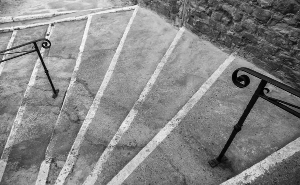 Detalle Escaleras Antiguas Exterior Pueblo — Foto de Stock