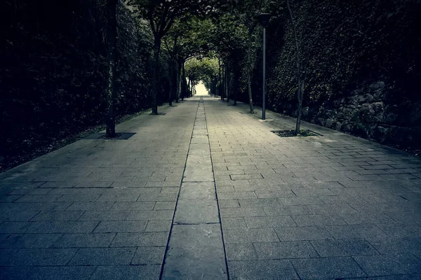 Detail Van Een Wandeling Voor Voetgangers Stad Ontspannen Loskoppelen — Stockfoto