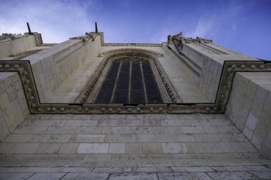 Detail of old religious building in the city, history