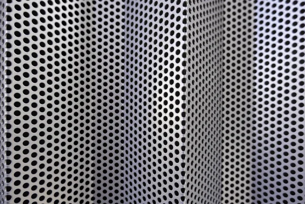 Detail Metal Wall Decorated Holes — Fotografia de Stock