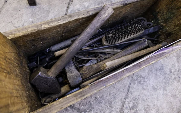 Detail Old Rusty Tools — Stockfoto