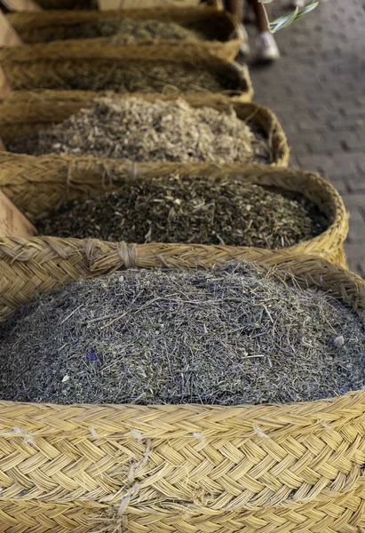 Detail Various Medicinal Herbs Old Market —  Fotos de Stock