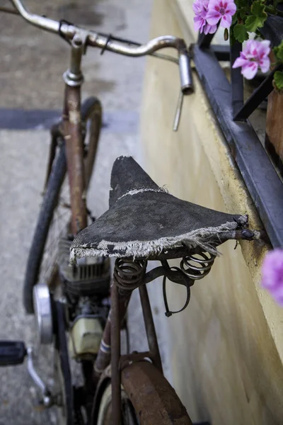 Detail Old Rusty Abandoned Bicycle City — Foto Stock