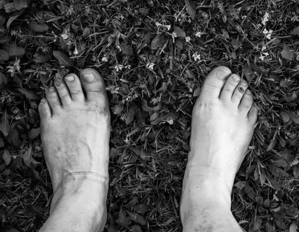 Detail Woman Resting Grass Relaxing Nature — Stock Photo, Image