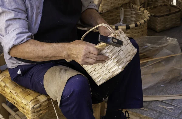 Detail Traditional Crafts Wicker Old Trade — Foto de Stock