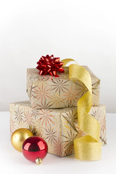 Two Christmas presents — Stock Photo, Image