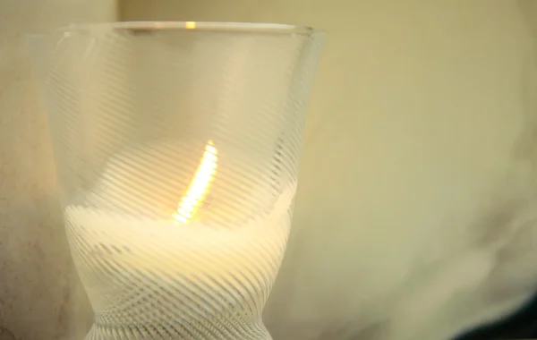 White candle — Stock Photo, Image