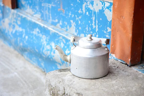 Teapot on street — Stock Photo, Image
