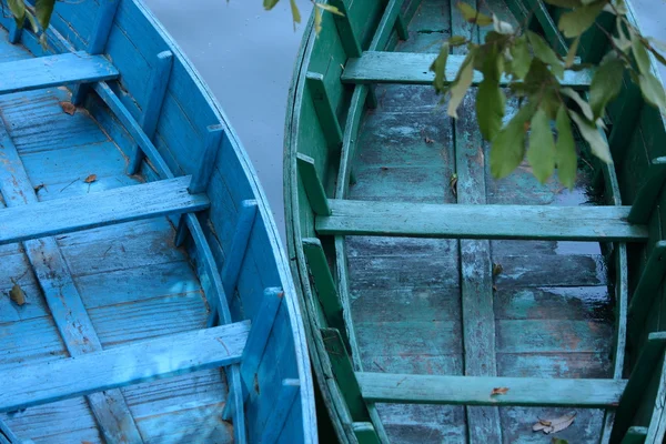 Blue boats — Stock Photo, Image