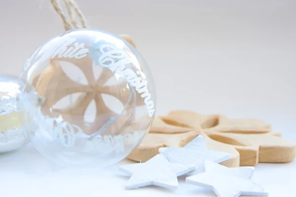 Ornamenti di cristallo a Natale — Foto Stock