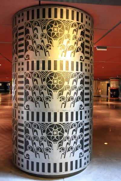 Decorative column of the Alhóndiga-Bilbao — Stock Photo, Image