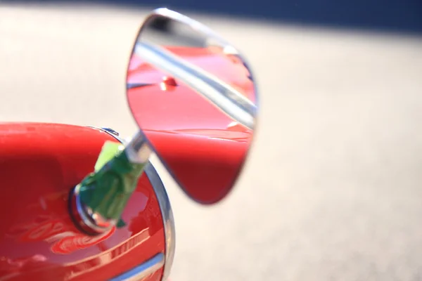 Rear view mirror on a Messerschmitt car — Stock Photo, Image