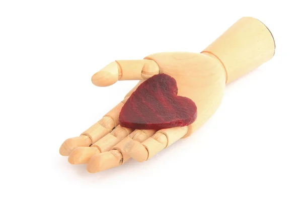 Heart on hand — Stock Photo, Image