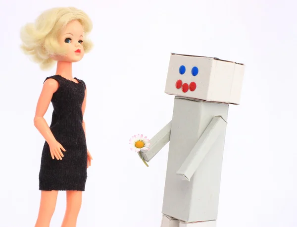 Mannequin en robot — Stockfoto
