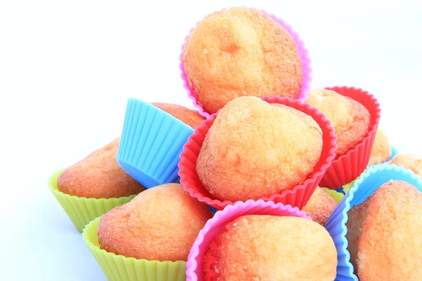 Muffiny v barevné matice — Stock fotografie