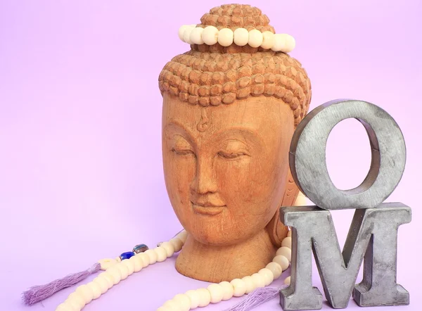 Om and buddha — Stock Photo, Image