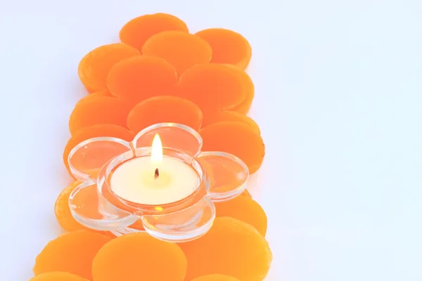 Row of candles — Stock Photo, Image