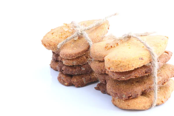 Vanilla cookies in pile — Stock Photo, Image
