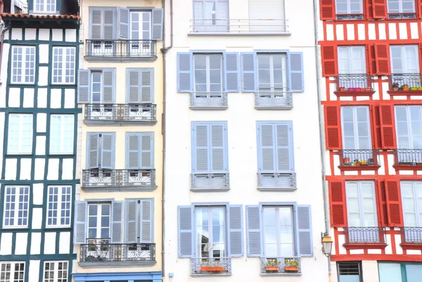Kleur huizen-france — Stockfoto