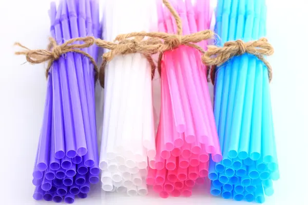 Color straws laying — Stock Photo, Image