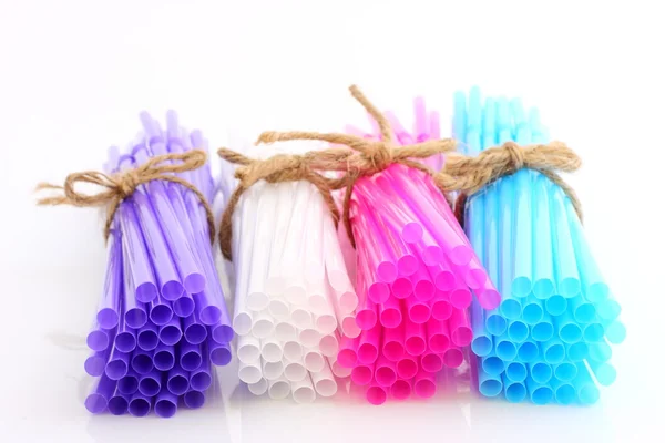 Straws with ropes laying — Stock Photo, Image