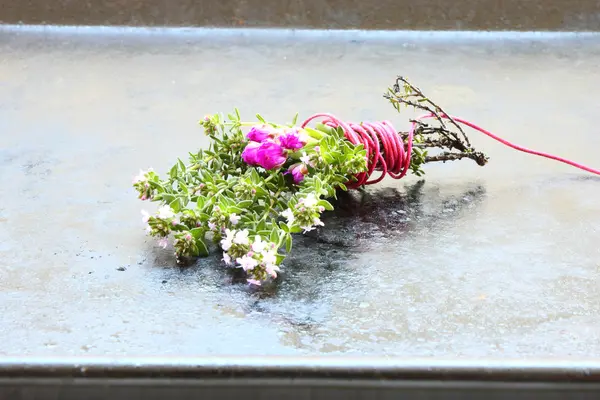 Bandeja escura e cacho — Fotografia de Stock