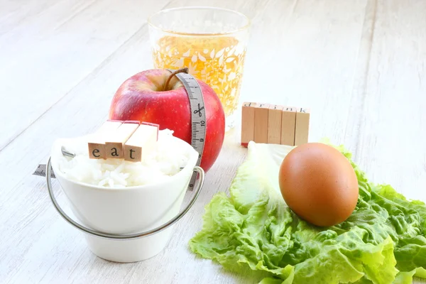 Arroz y manzana — Foto de Stock