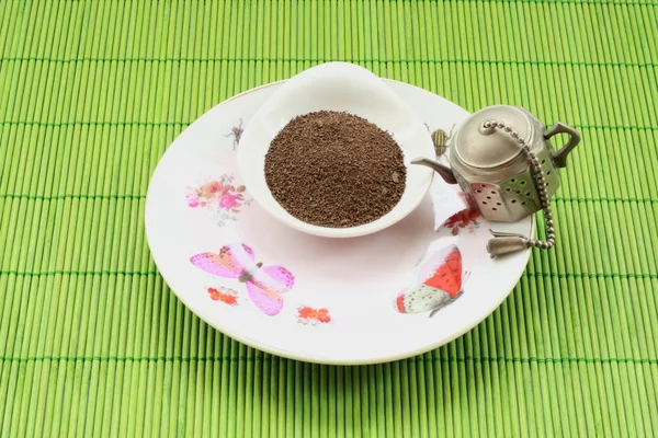 Little teapot on saucer — Stock Photo, Image