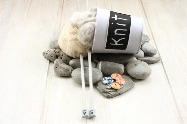 Knit and wool — Stock Photo, Image