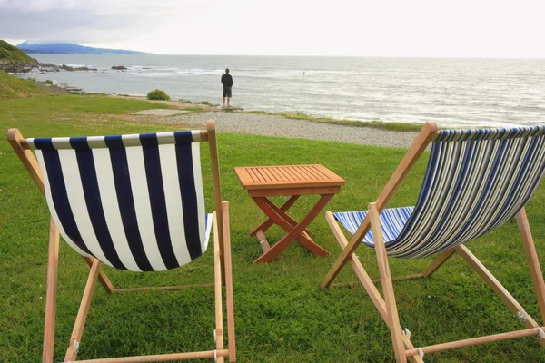 Hängmattor i Frankrike havsstranden — Stockfoto