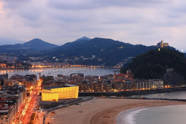 Plaży Zurriola w san sebastian — Zdjęcie stockowe