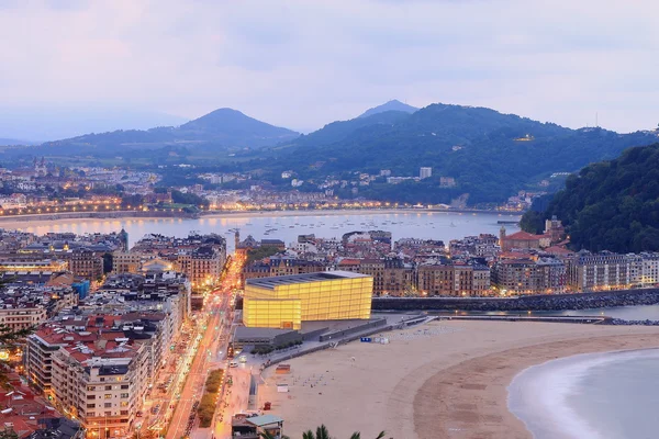 Strand von zurriola — Stockfoto