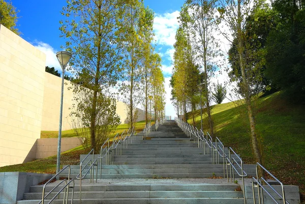 Лестницы в технологическом парке — стоковое фото
